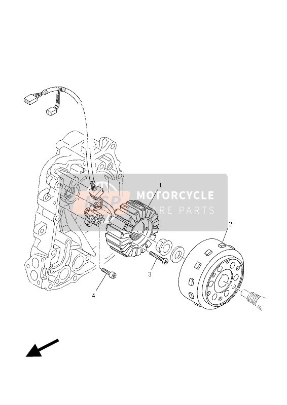 Yamaha YP400R 2014 GENERATOR für ein 2014 Yamaha YP400R